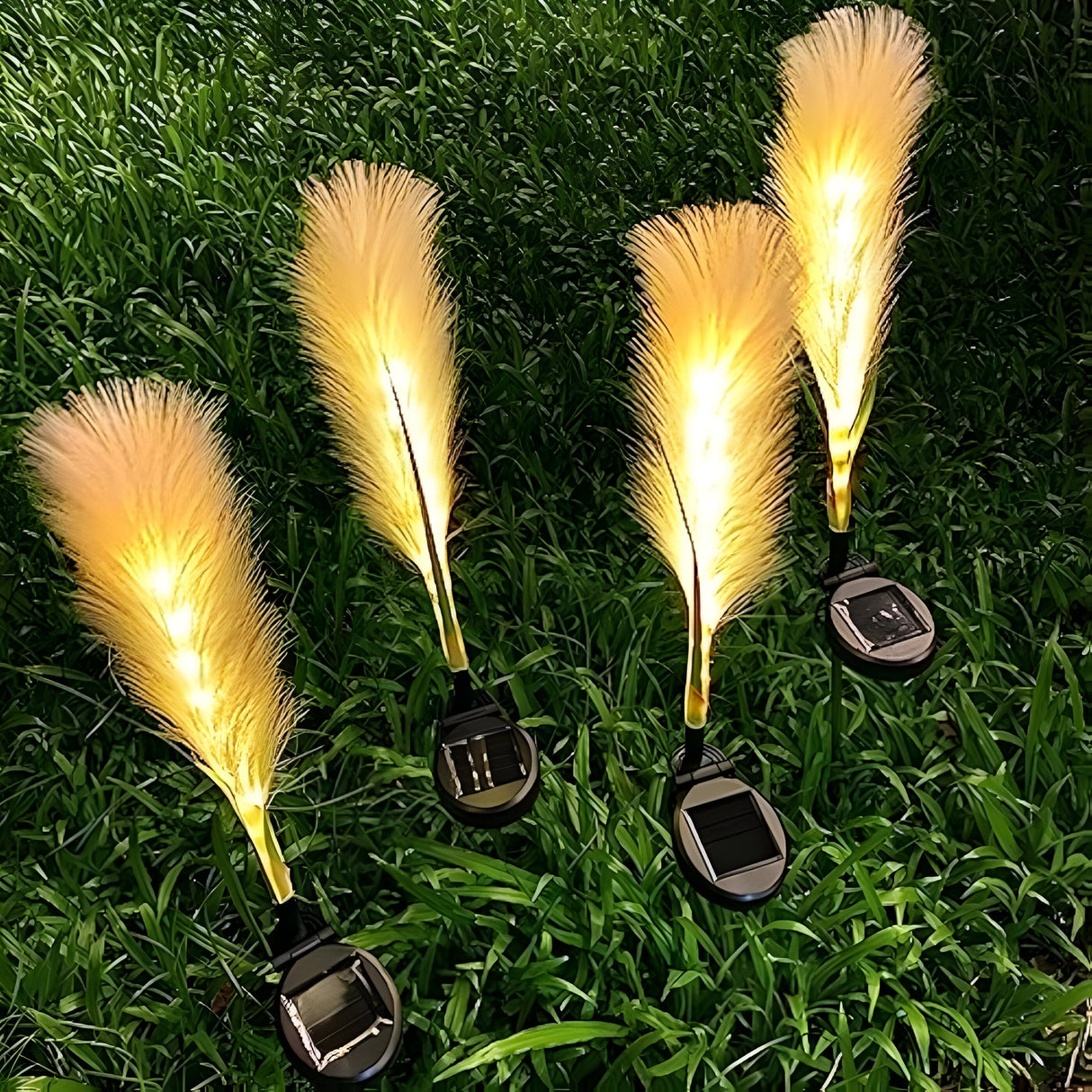 AuroraStalk Light – Solar fiber bulrush utomhuslampa Carvallo
