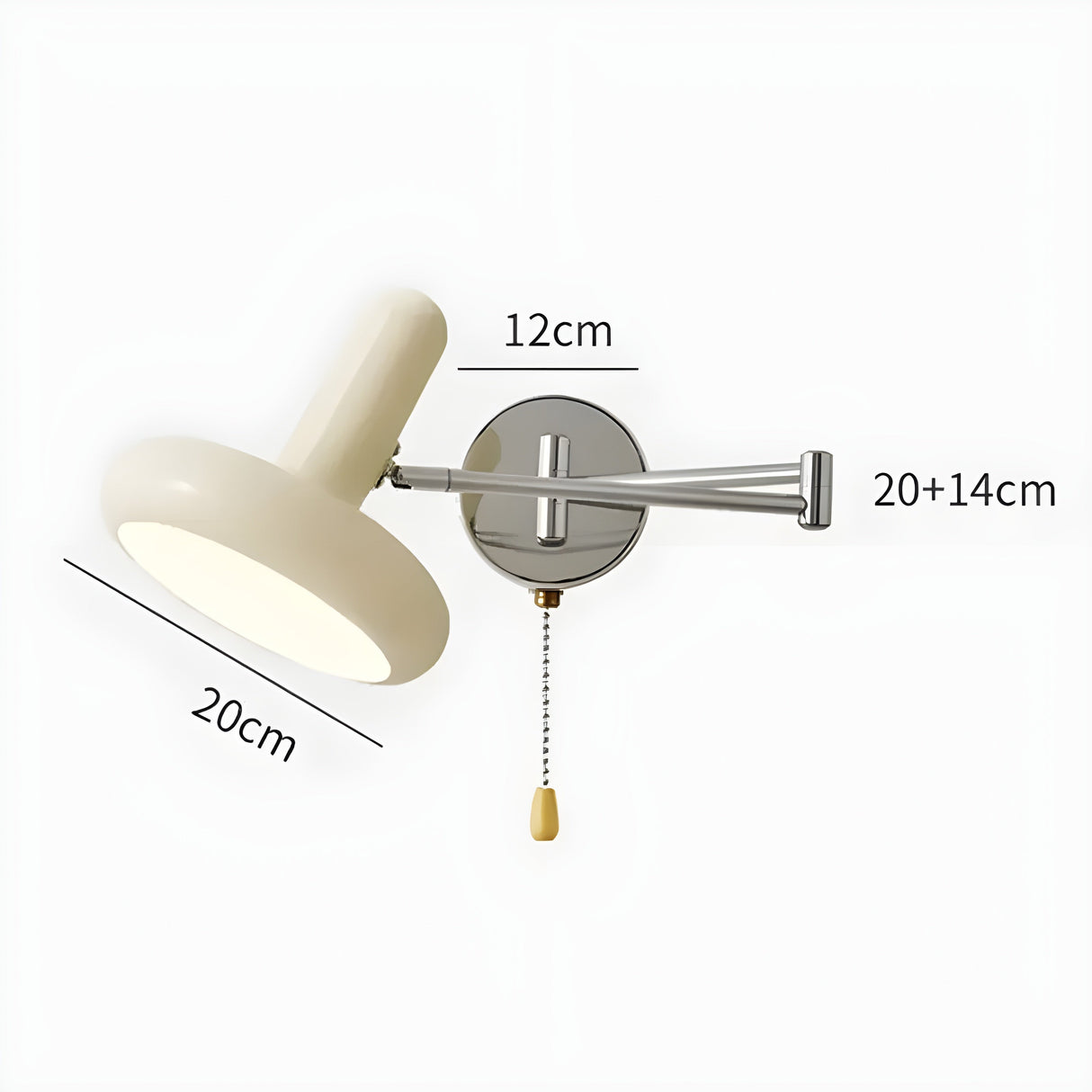 CreamAura Light - Justerbar vägglampa i krämfärgad stil Carvallo