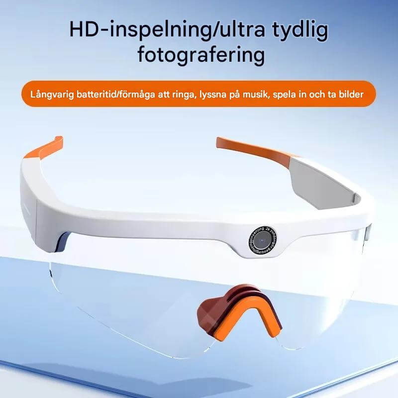 SmartSol – Solglasögon med Inbyggd Kamera och Trådlösa Hörlurar | Kompakta och Funktionella för Aktiva Äventyr-Action Video Cameras-BB-Hemnix