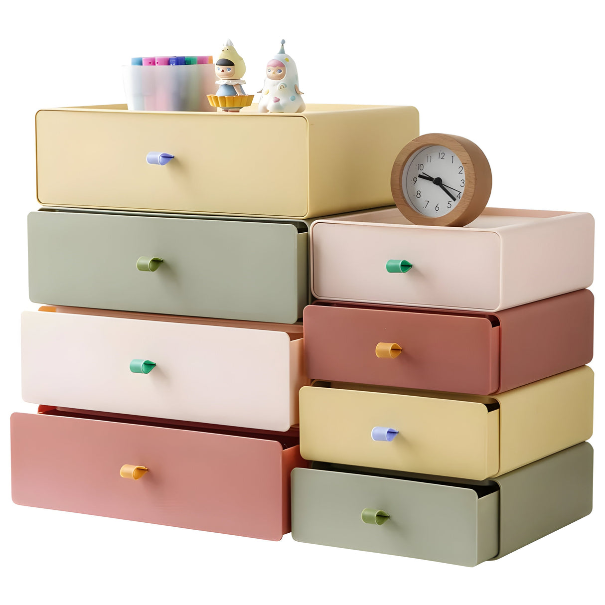 StackNest Box – Färgade Stapelbara Förvaringslådor Carvallo