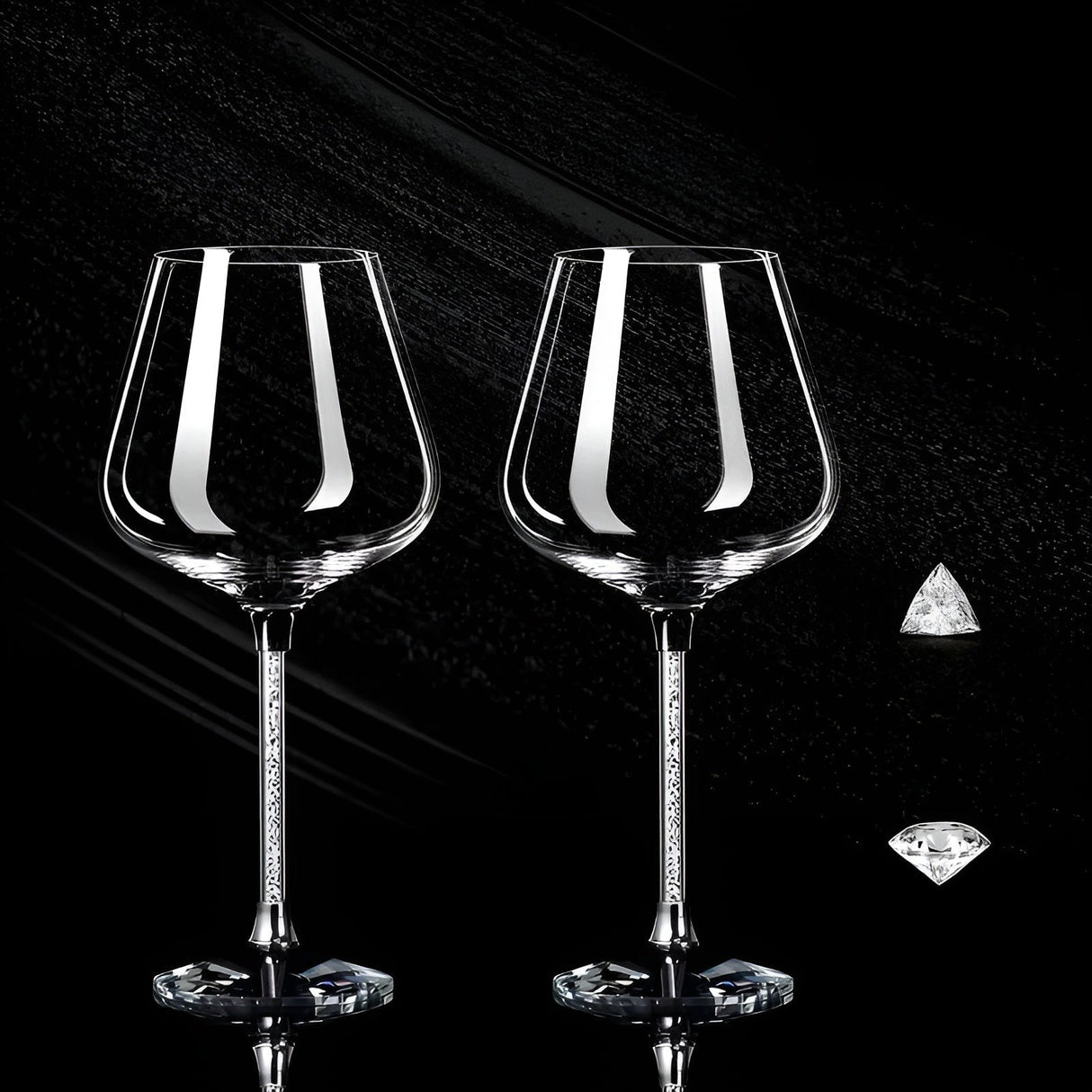 Kristallglas i 2-pack – Eleganta vinglas | Höga & Lyxiga för fester & evenemang Carvallo