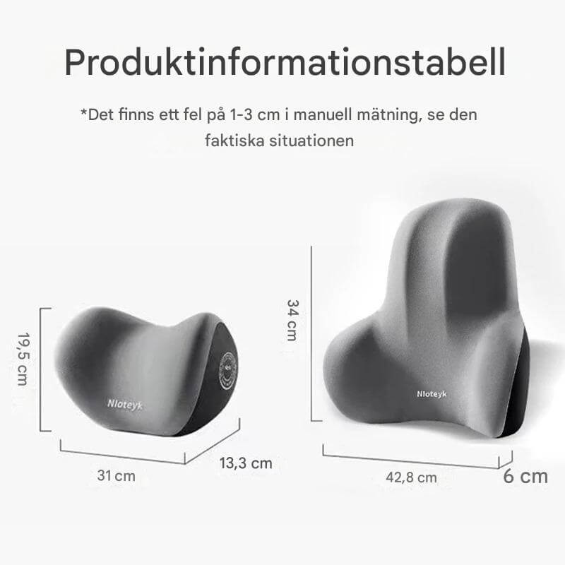 Travilo – Ergonomisk Nack- och Ryggkudde för Bilresor | Anpassningsbar Komfort i Varje Sits-Back & Lumbar Support Cushions-BB-Hemnix