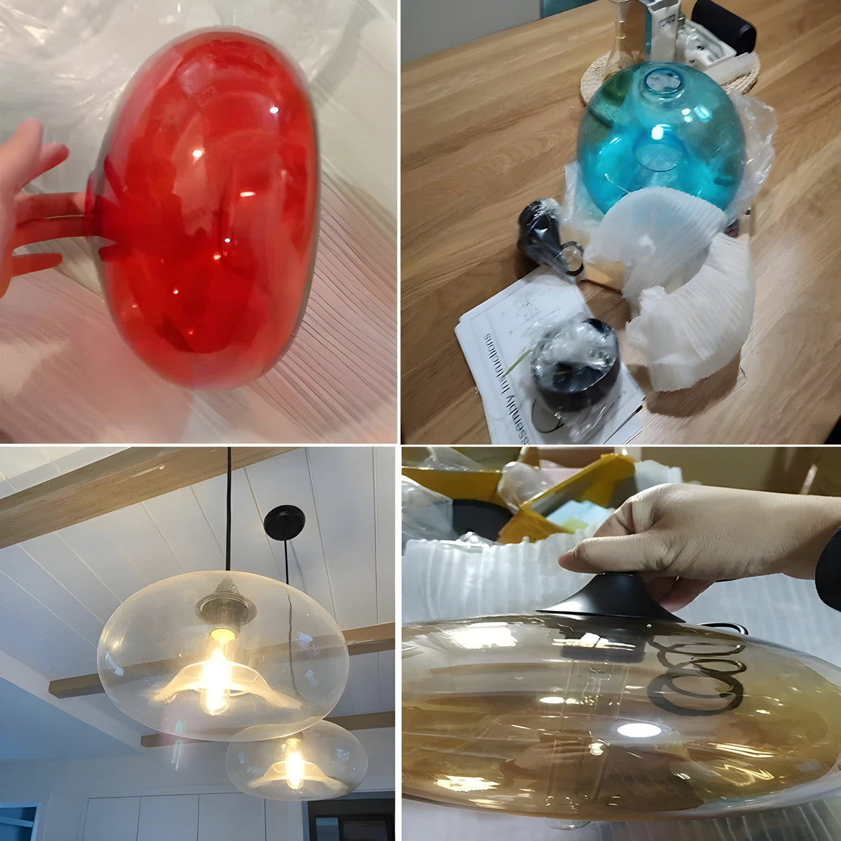 Färgglad glaspendellampa – Modern nordisk belysning för mysiga rum Carvallo