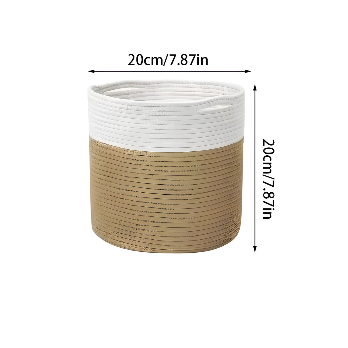 CottonCraft Korg - Fällbar Flätad Seilkorg Carvallo