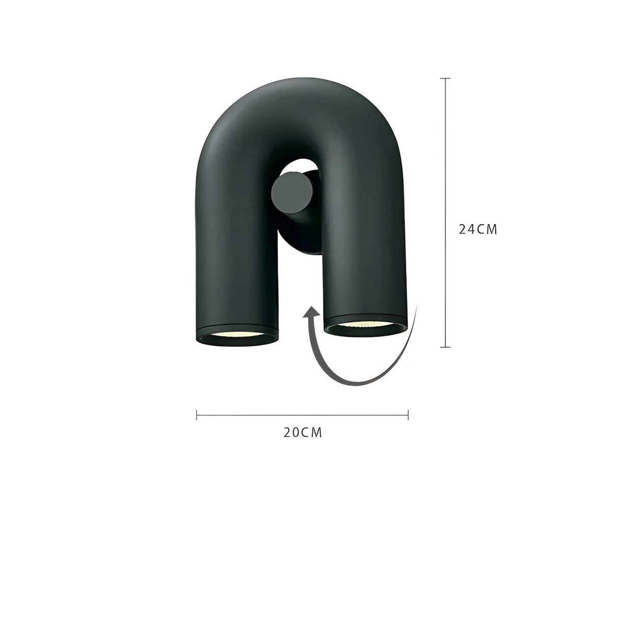 LuxeWave Light – Modern LED U-formad vägglampa Carvallo