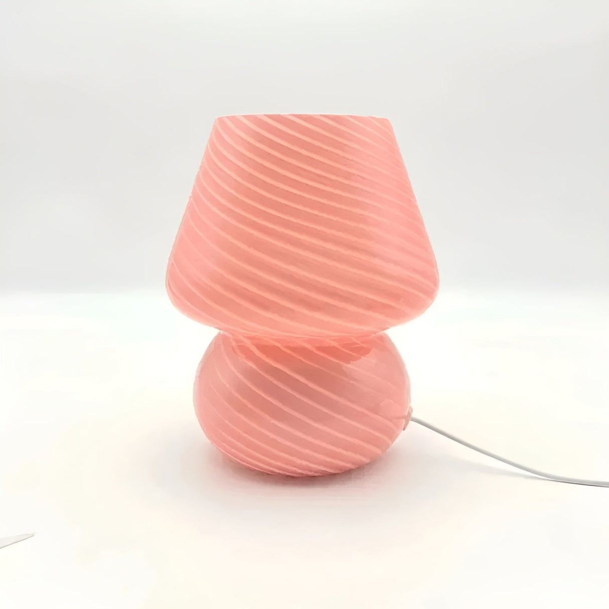 BedsideAura Lampa - Dekorativ Glasbordslampa Carvallo