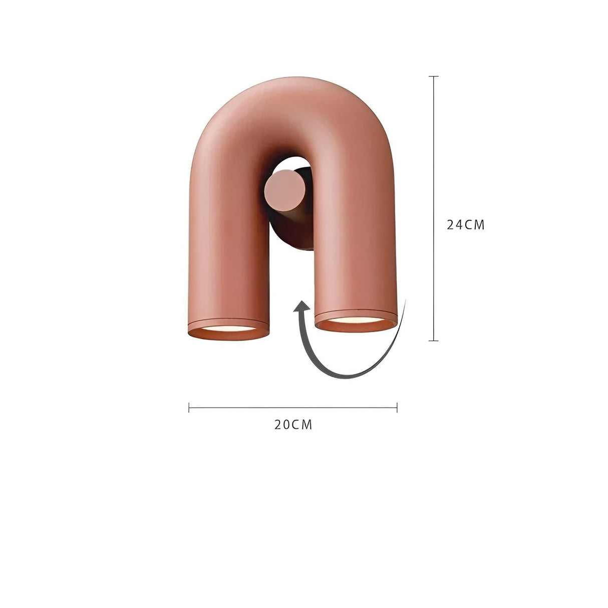 LuxeWave Light – Modern LED U-formad vägglampa Carvallo