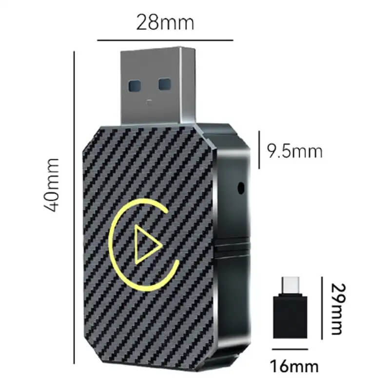 CarloBox – Trådlös CarPlay & Android Auto Adapter | Enkel Plug & Play för en Sladdfri Bilupplevelse-Motor Vehicle Video Monitor Mounts-BB-Hemnix