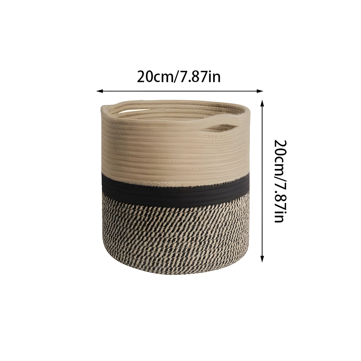 CottonCraft Korg - Fällbar Flätad Seilkorg Carvallo