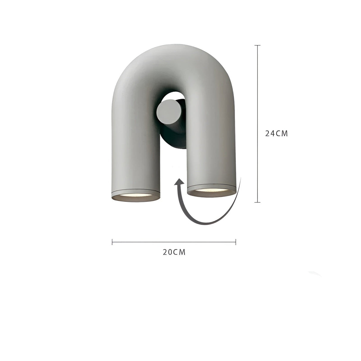 LuxeWave Light – Modern LED U-formad vägglampa Carvallo