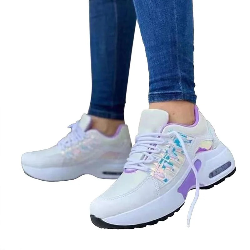 Halkfria ortopediska Arch Support Shoes-Hemnix-Lila-35-Hemnix
