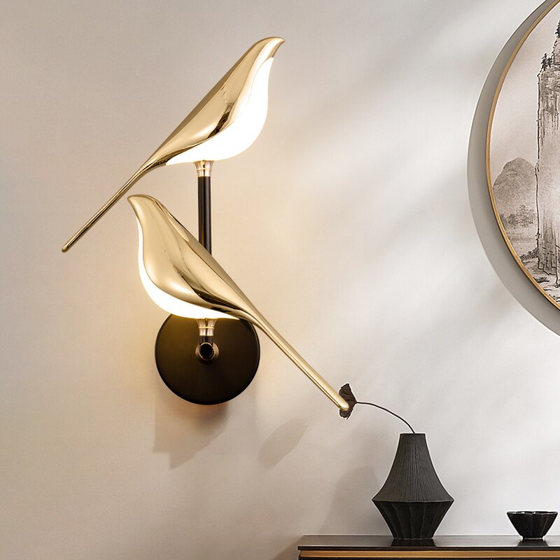 Vägglampa Modern LED Fågel Dekorativ Lampa Carvallo