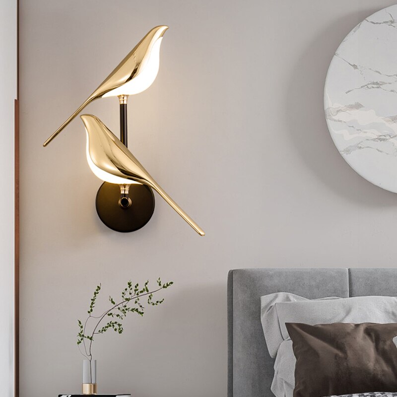 Vägglampa Modern LED Fågel Dekorativ Lampa Carvallo