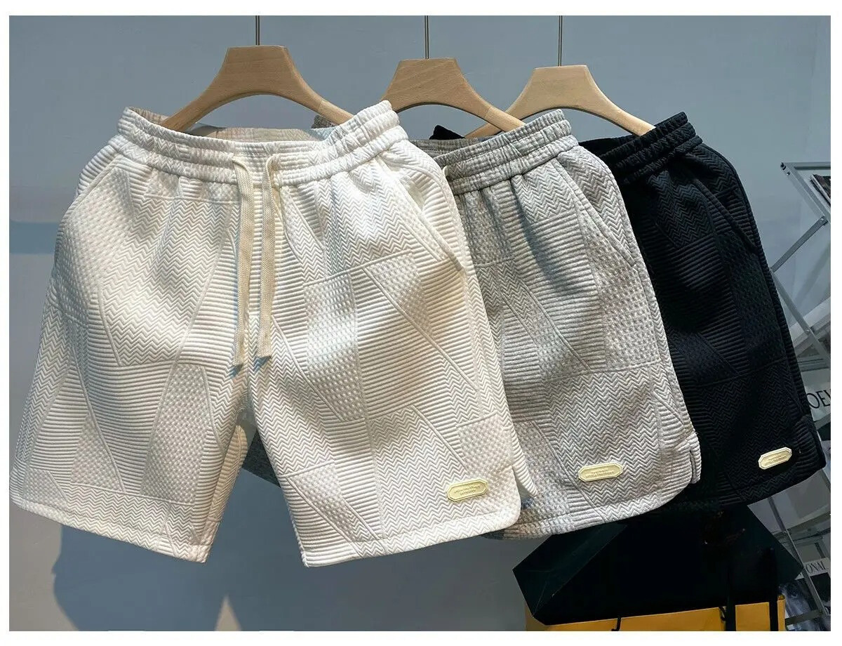Sportshorts med vågmönster för män-Bellasverige-Hemnix