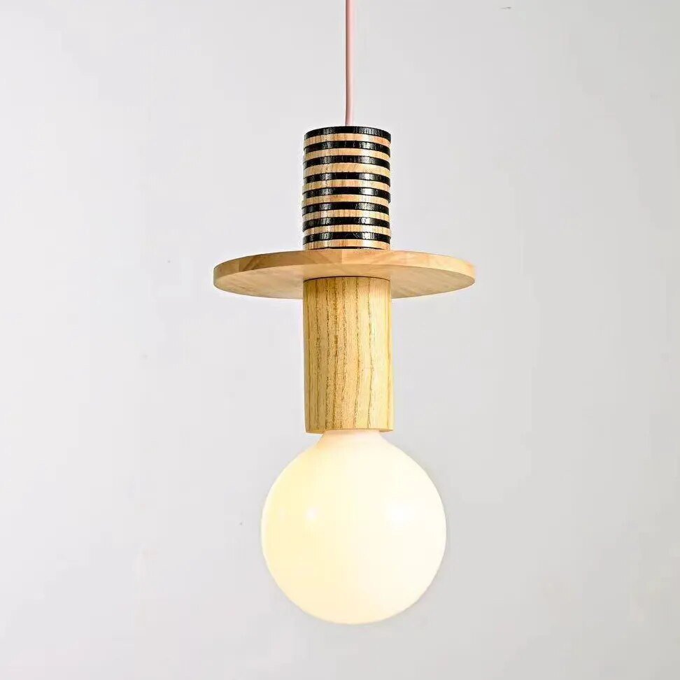Minimalistisk Träeffekt LED Pendellampa Carvallo
