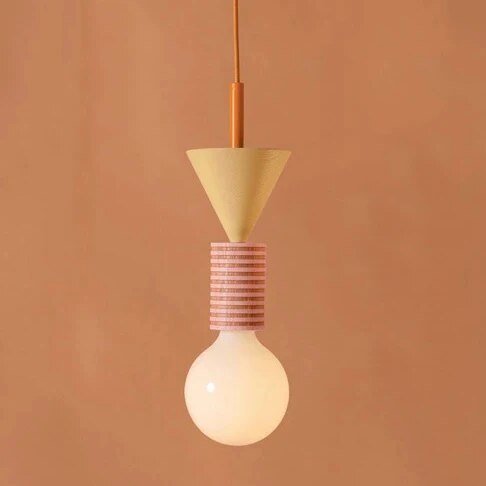 Minimalistisk Träeffekt LED Pendellampa Carvallo