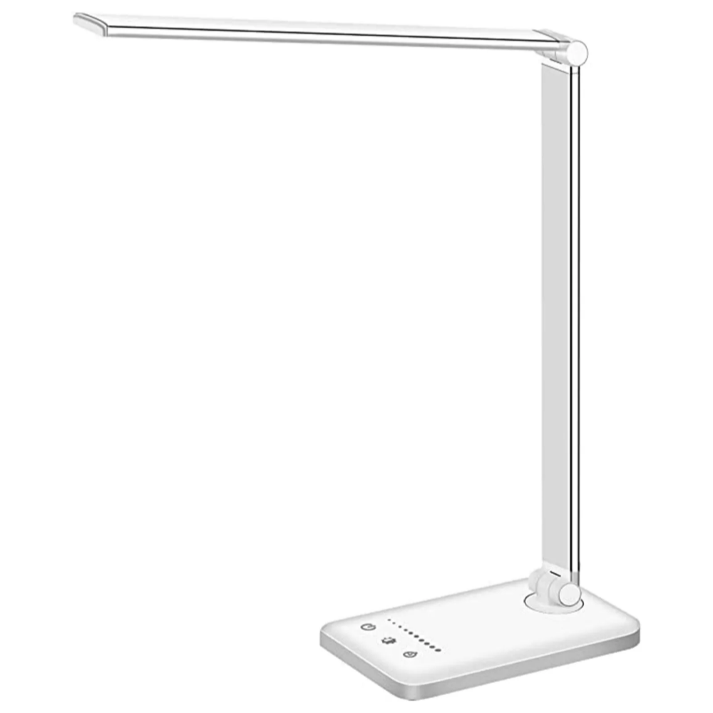 Skrivbordslampa med justerbar LED och USB-laddning Carvallo
