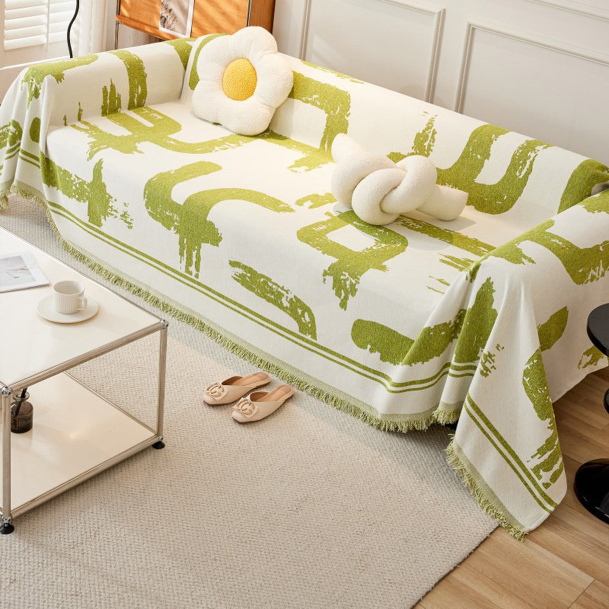 Monokrom Chic Sofföverdrag - Modernt, Stiligt & Hållbart Soffskydd Carvallo