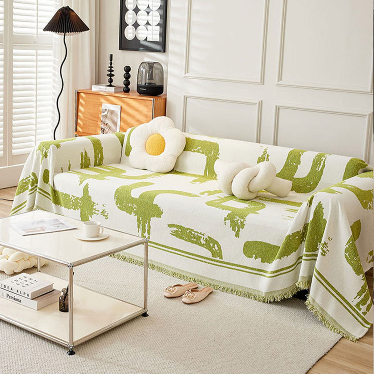 Monokrom Chic Sofföverdrag - Modernt, Stiligt & Hållbart Soffskydd Carvallo