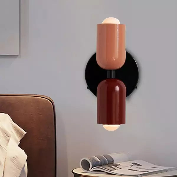 Vägglampa Modern Dubbel Glas Sconce Armatur Carvallo