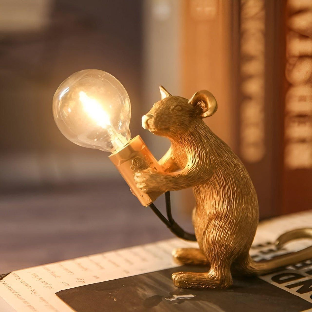 MouseSparkle Lampa - Mouse LED Borddekoration för Hemmet Carvallo