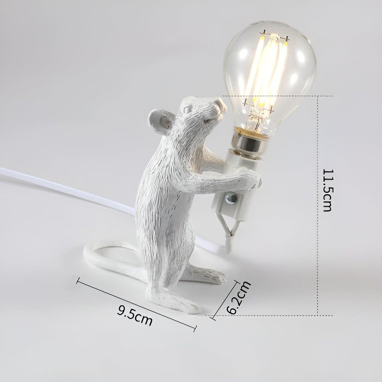 MouseSparkle Lampa - Mouse LED Borddekoration för Hemmet Carvallo