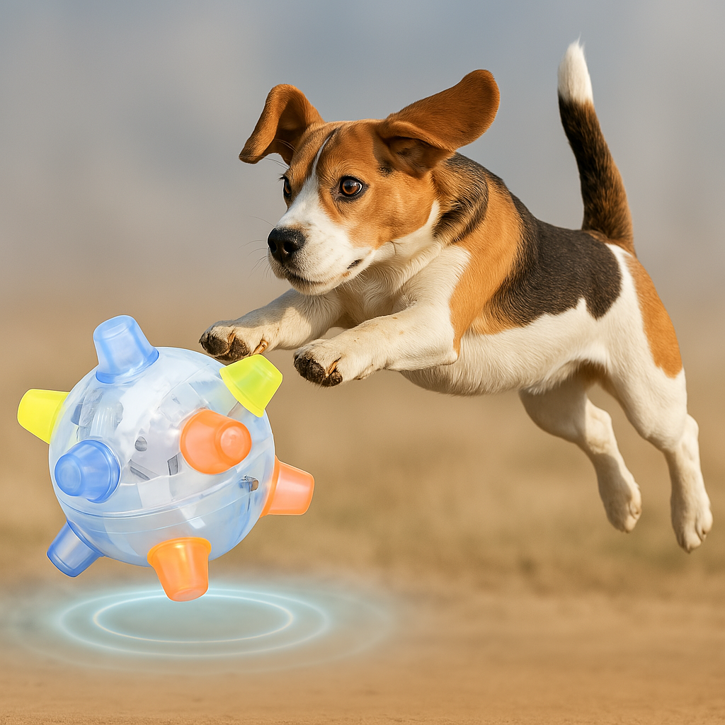 Hund leksak LED Studsande Interaktiv Boll Gummi Carvallo