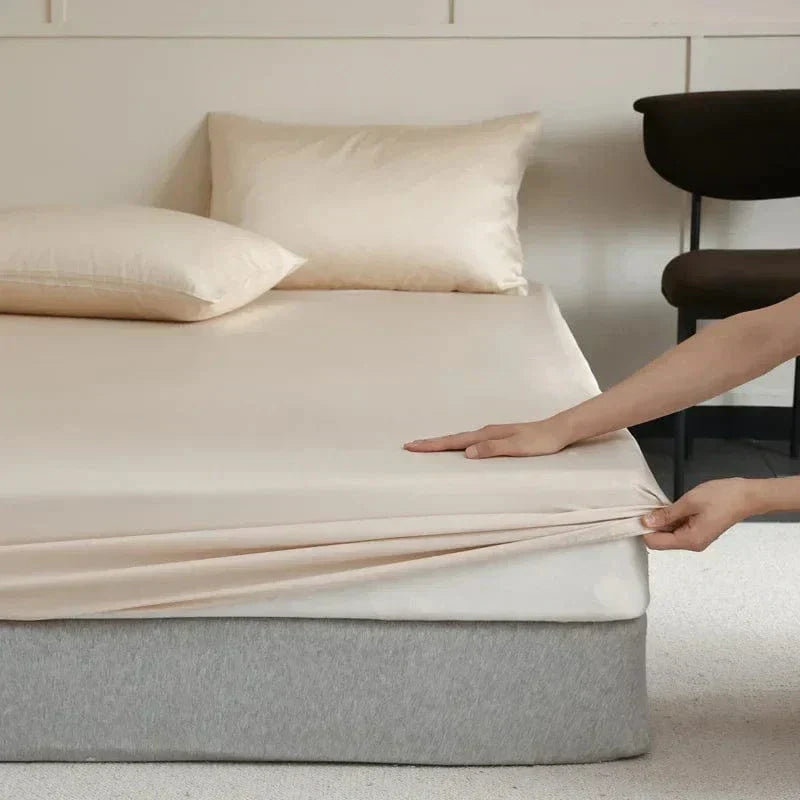 Carvallo – Monterat madrasskydd med elegant oval form och säker passform för modern stil Carvallo