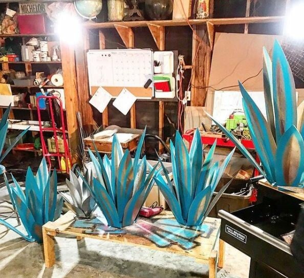 Anti-rost Metall Tequila Agave Växt Carvallo