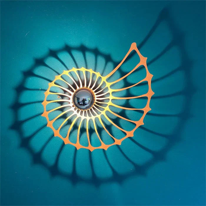 ShellShine - Skalmotiv vägglampa med mjukt ljus Carvallo