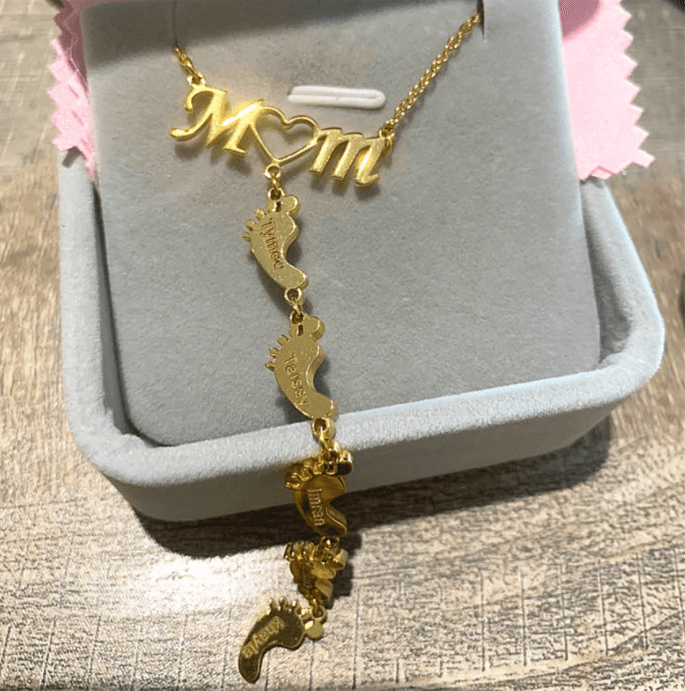 Baby Feet Mom Halsband-Kids-Bellasverige-Hemnix