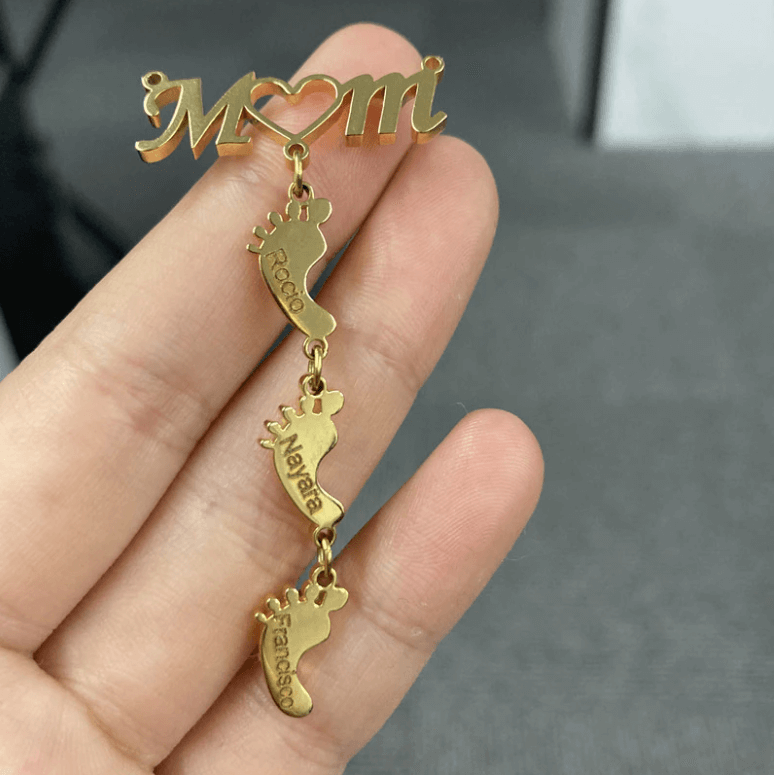 Baby Feet Mom Halsband-Kids-Bellasverige-Hemnix