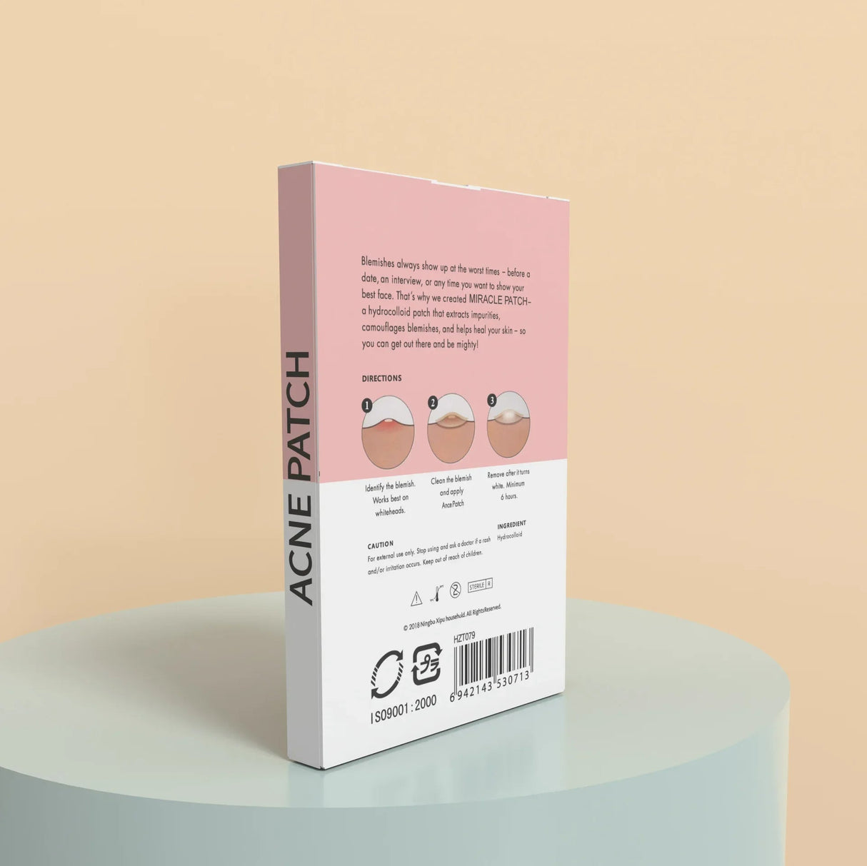 PoreClean - Akneplåster med Hydrokolloid för Frisk Hud på En Natt-Akne Plåster-HealyNova-Hemnix