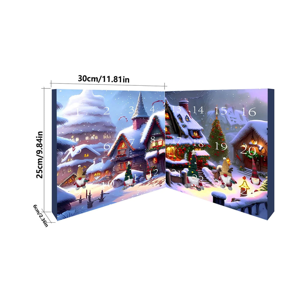 Jul Tomte & Halloween Adventskalender 2024 - Nedräkning med Samlarfigurer, Barnvänlig Hemdekoration och Nedräkningskalender-Adventskalender och Halloween kalender-BB-Hemnix