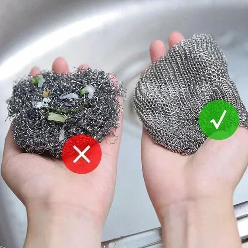 ScrubMaster - Multifunktionell Disktrasa av Ståltråd, Återanvändbar & Effektiv-Disktrasa ståltråd-BB-Hemnix