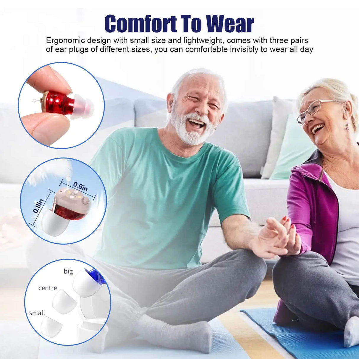 ClearTone - Diskreta Hörapparater – Avancerat Hörhjälpmedel med Brusreducering-Hörselapparat-BB-Hemnix