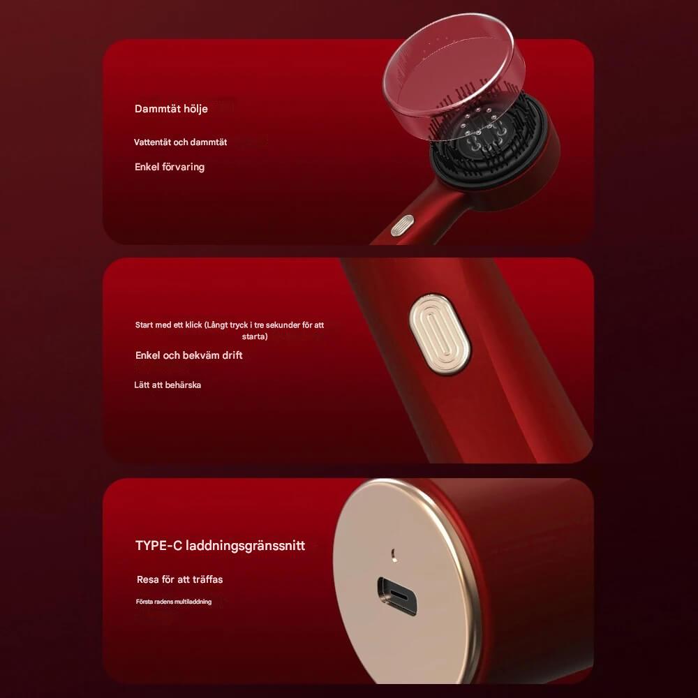 Elektrisk Massagekam Med Röd Ljusterapi – Med Oljedispenser-Massagekam-BB-Hemnix