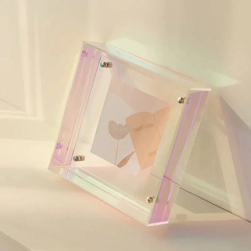 Flytande akryl bildram med livlig genomskinlig design Carvallo