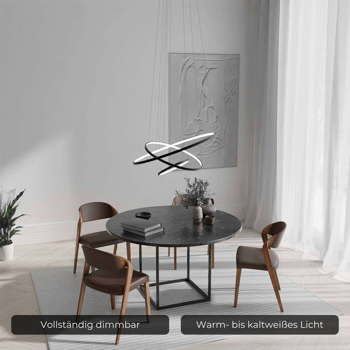 Omeva Designer Ring Pendellampa Carvallo