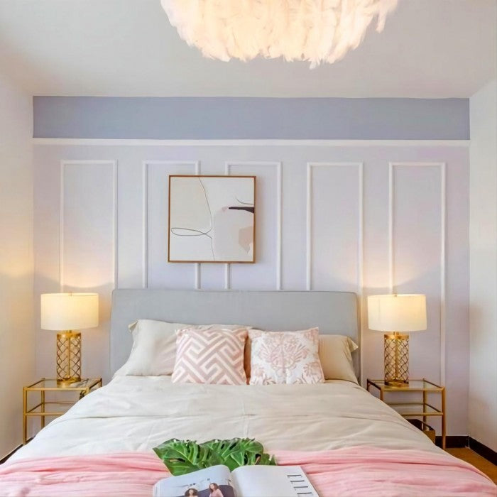 OpalGlow - Elegant Genombruten Bordslampa för Raffinerade Rum Carvallo