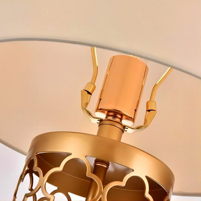 OpalGlow - Elegant Genombruten Bordslampa för Raffinerade Rum Carvallo