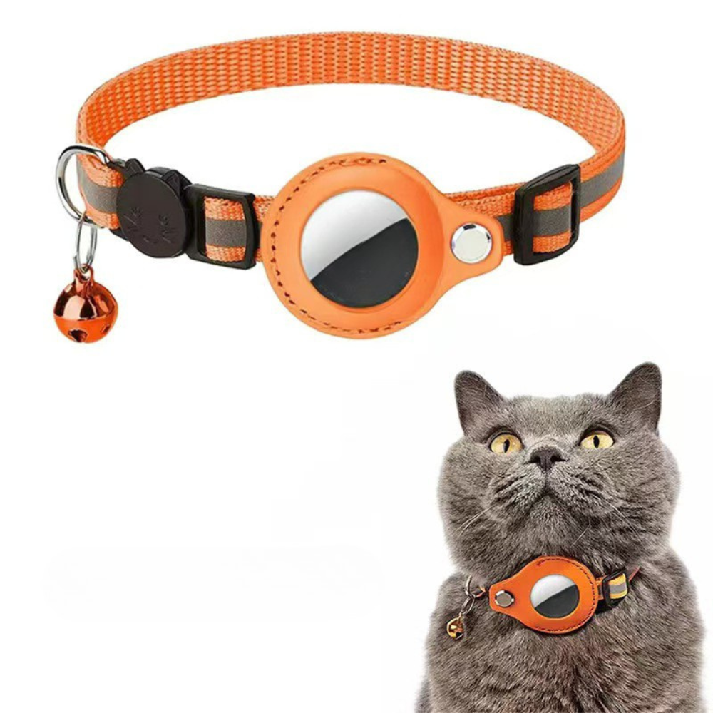Katt Halsband Nylon Reflekterande GPS Tracker Rem Carvallo