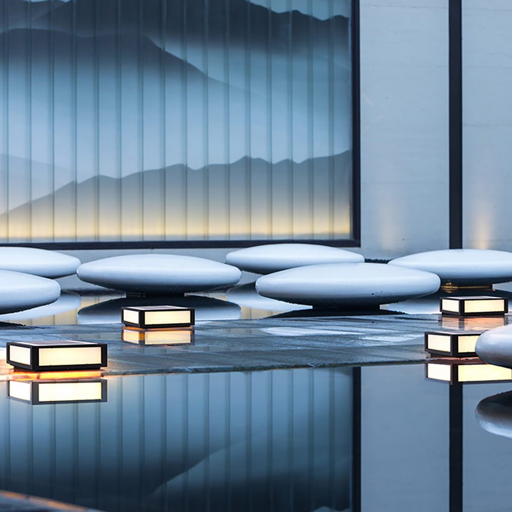 Solar Black Utomhus LED Stolplykta Carvallo