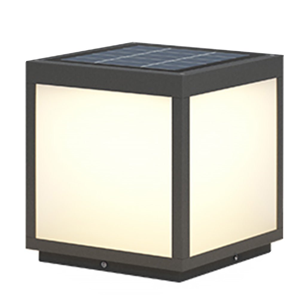Solar Black Utomhus LED Stolplykta Carvallo
