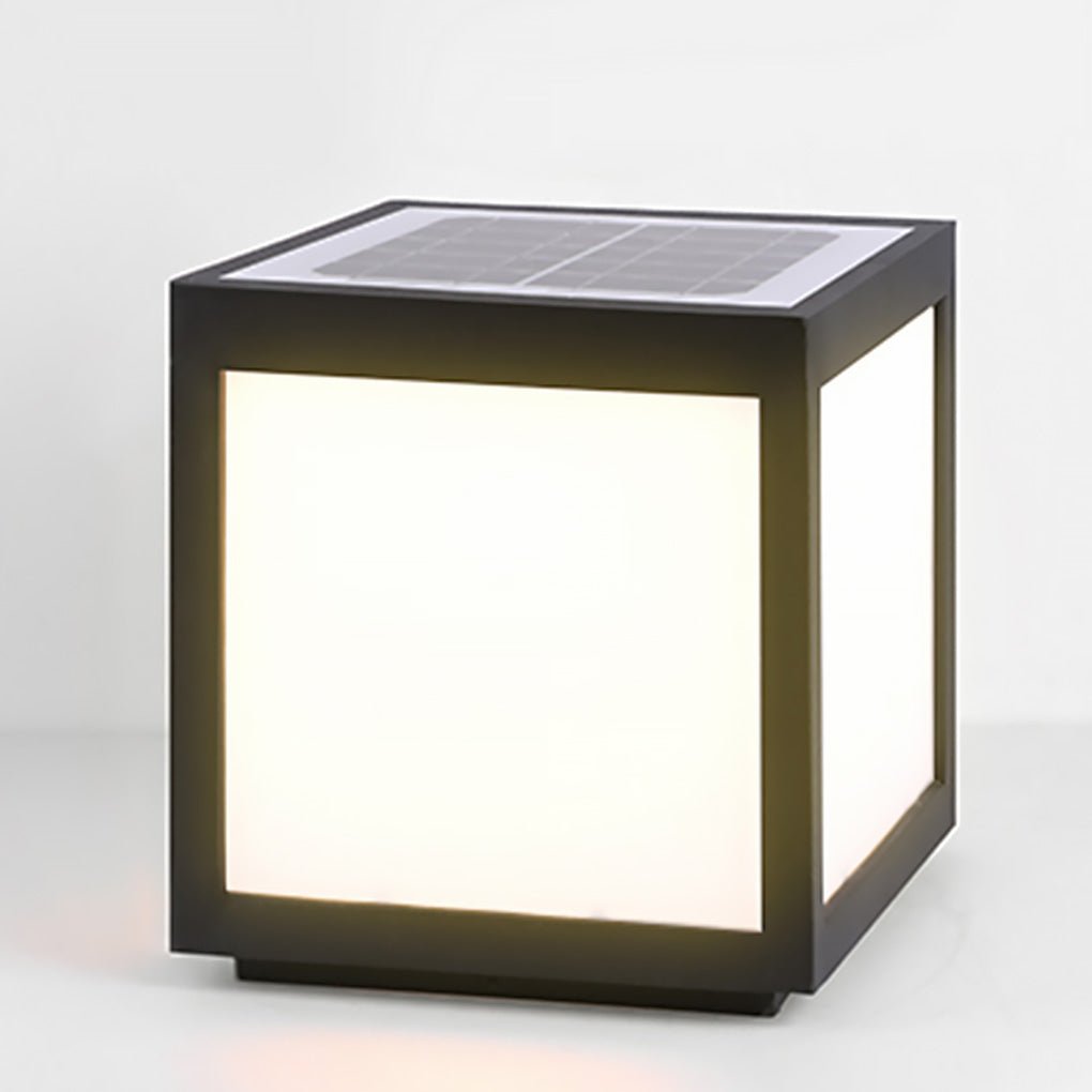 Solar Black Utomhus LED Stolplykta Carvallo