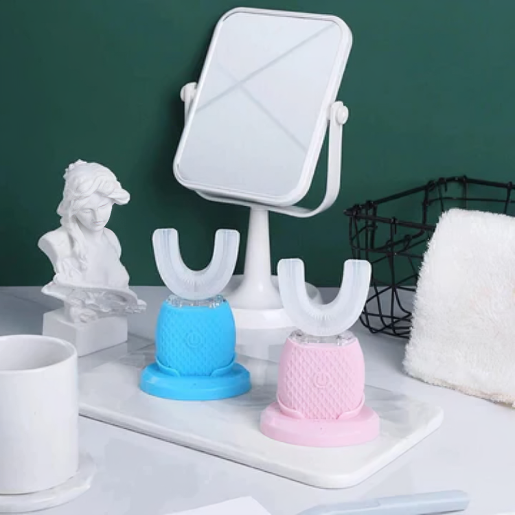 Elektrisk tandborste med blått ljus blekning Carvallo