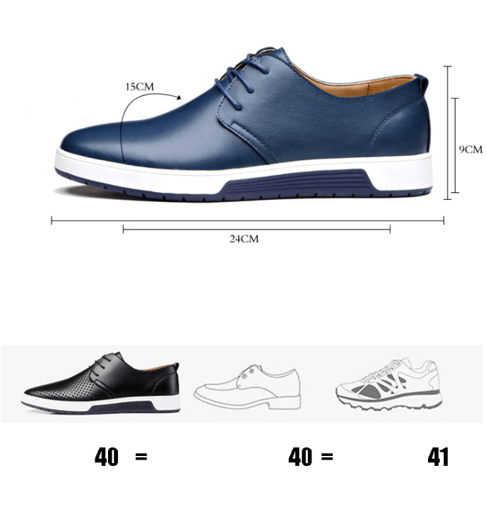 Oxford Läder Casual Skor-Shoes for Men-Bellasverige-Hemnix