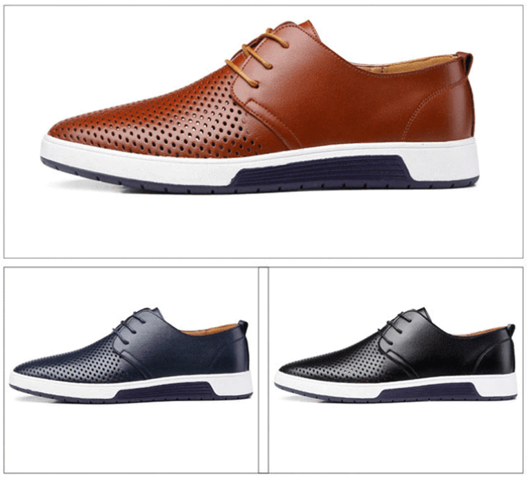 Oxford Läder Casual Skor-Shoes for Men-Bellasverige-Hemnix