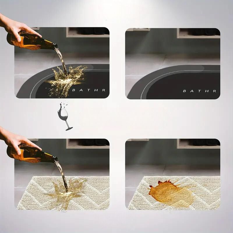 Snabbtorkande badrumsmatta Carvallo