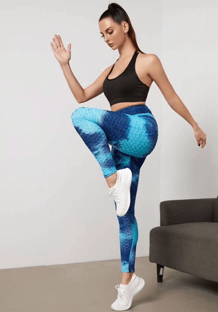 Leggings med hög midja med tryck-Clothes for women-Bellasverige-Hemnix